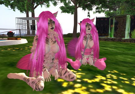 Evil pink kittehs