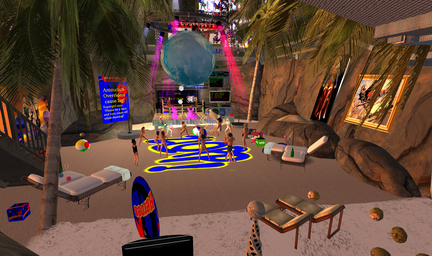 Beach party at Heroes